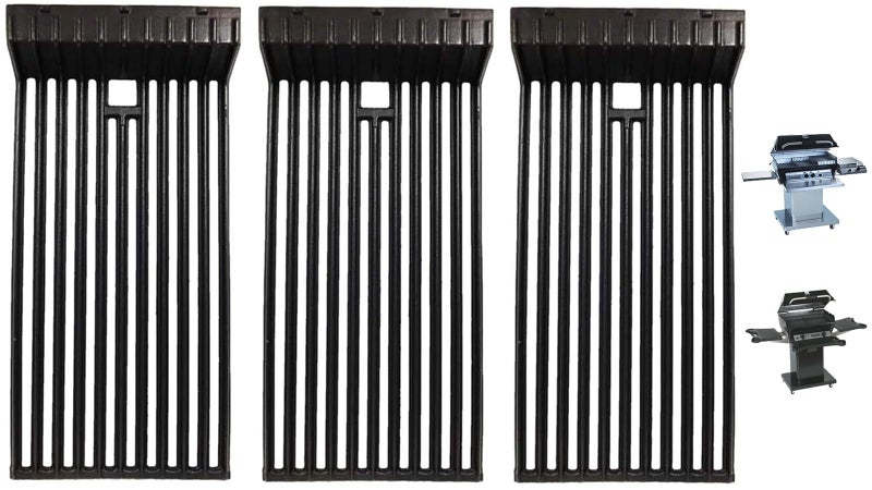 PETKAO Grill Grates for Broilmaster Grill Parts, Broilmaster P3, G3, S3, U3, D3, Broilmaster G-3 (Single Post), G-3 (Twin Post), G-3 EXPL, G-3 EXPN, G-3 TXPL, G-3 TXPN, Thermos 56036T, Matte Enamel Cast Iron - Image 1